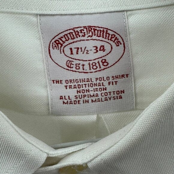 Brooks Brothers Mens Non-Iron Supima Cotton Lot Of 4 Dress Shirts Size 17.5-34 - Picture 9 of 12